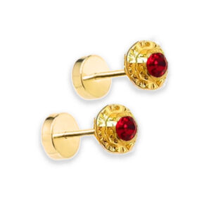 Strass chico Rubi - Palito Oro 18k