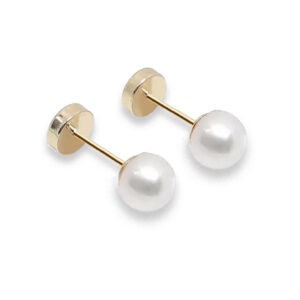 Perla 6mm - Simil Cultivo - Oro18k